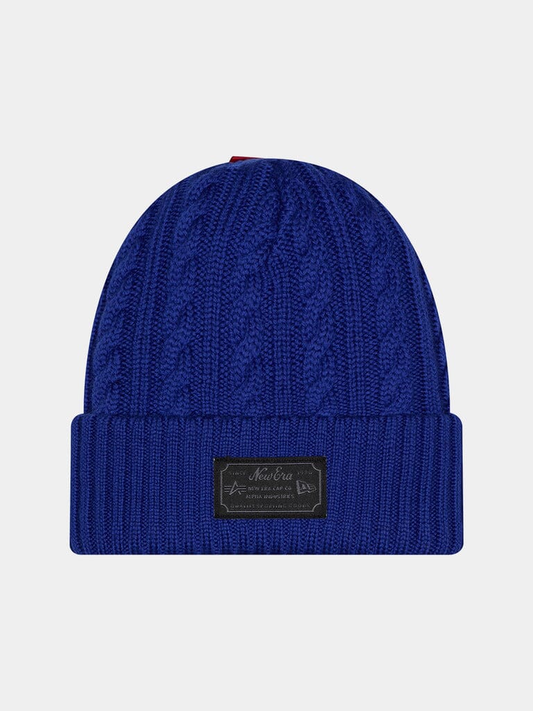 CHICAGO CUBS X ALPHA X NEW ERA KNIT BEANIE LIGHT ROYAL | Alpha Industries