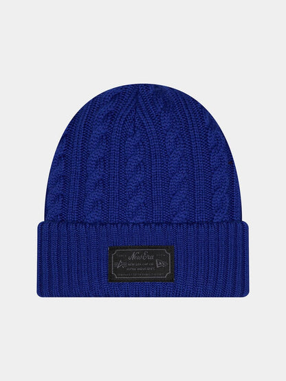 LOS ANGELES DODGERS X ALPHA X NEW ERA CABLE KNIT BEANIE DEEP ROYAL | Alpha Industries