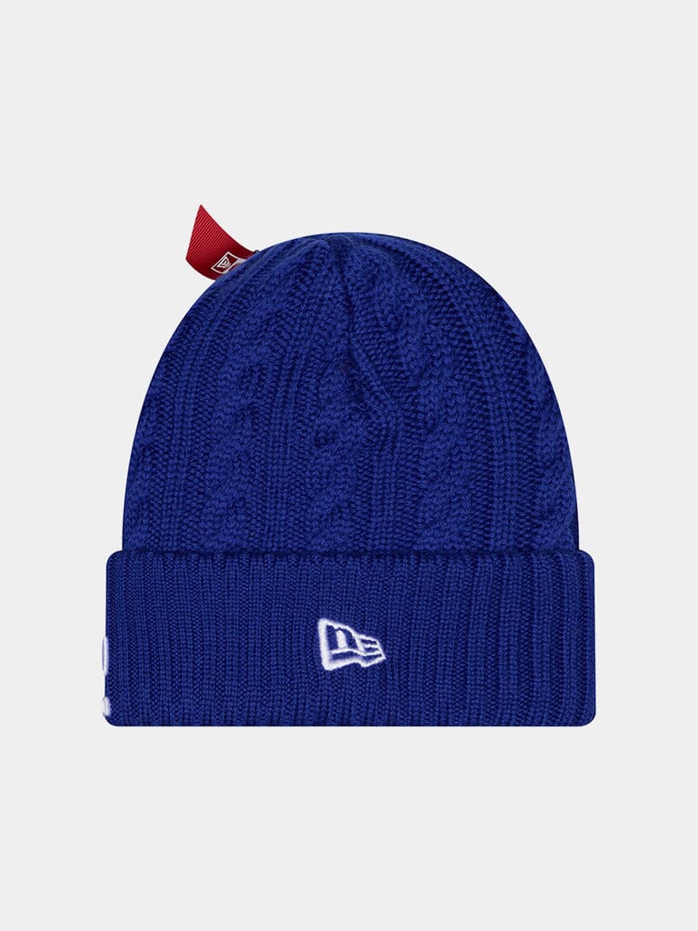 LOS ANGELES DODGERS X ALPHA X NEW ERA CABLE KNIT BEANIE DEEP ROYAL | Alpha Industries