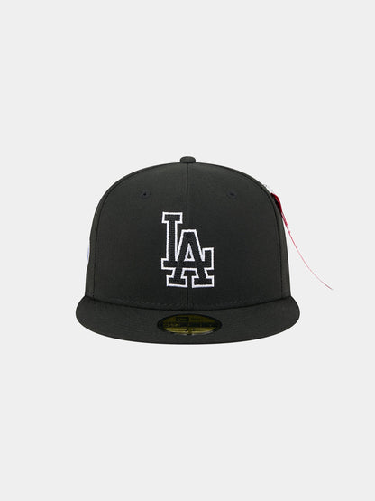 Los Angeles Dodgers X Alpha X New Era 59FIFTY Fitted Cap BLACK | Alpha Industries