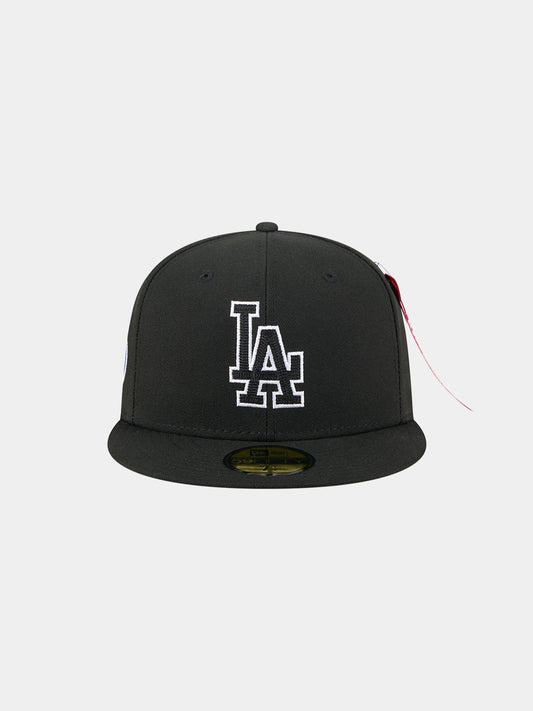 Los Angeles Dodgers X Alpha X New Era 59FIFTY Fitted Cap BLACK | Alpha Industries