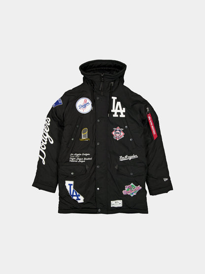 Los Angeles Dodgers X Alpha X New Era N-3B Parka BLACK | Alpha Industries