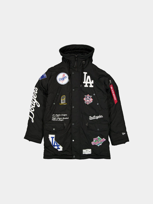 Los Angeles Dodgers X Alpha X New Era N-3B Parka BLACK | Alpha Industries