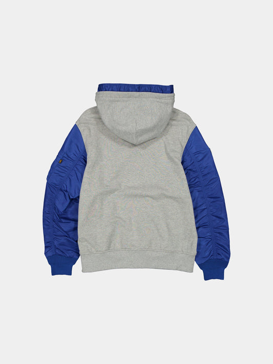 New York Mets X Alpha X New Era MA-1 Zip-Up Hoodie BLUE | Alpha Industries