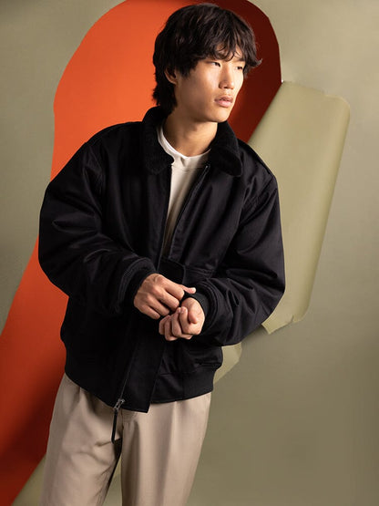 1940s B-10 Bomber Jacket BLACK | Alpha Industries