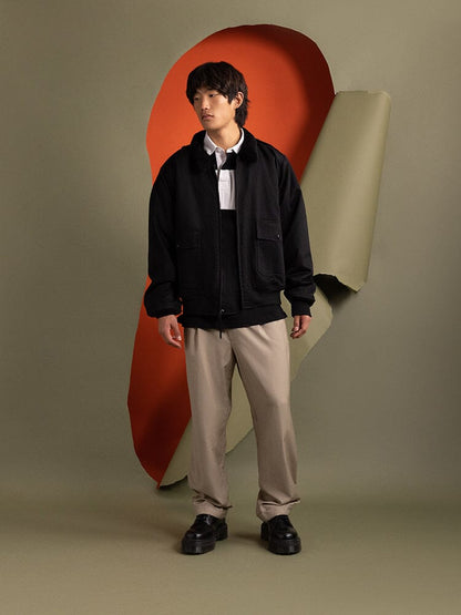 1940s B-10 Bomber Jacket BLACK | Alpha Industries