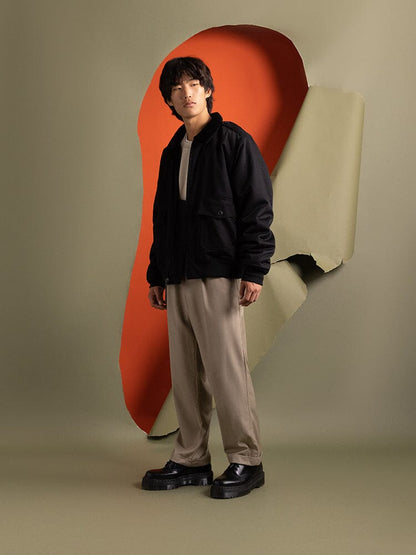1940s B-10 Bomber Jacket BLACK | Alpha Industries